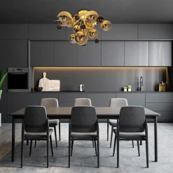 Loftlampe Explosion med guldkugler