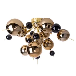 Loftlampe Explosion med guldkugler