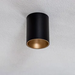 Loftlampe Eye Tone, sort/guld