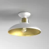 Loftlampe Felix, hvid/guld