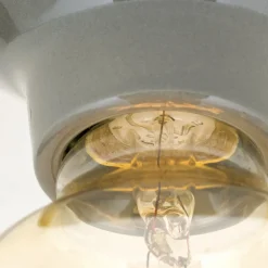 Loftlampe Frost, grå, keramik, E27