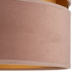 Loftlampe Golden Duo Ø 40 cm lyserød/guld