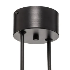 Loftlampe Ilia, sort/guld, 4 lyskilder