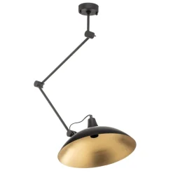 Loftlampe 808 justerbar 1 lyskilde sort/guld