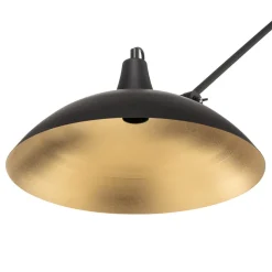 Loftlampe 808 justerbar 1 lyskilde sort/guld