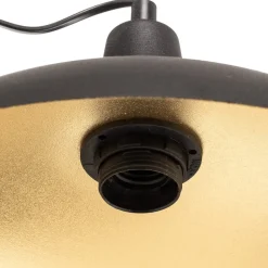 Loftlampe 808 justerbar 1 lyskilde sort/guld