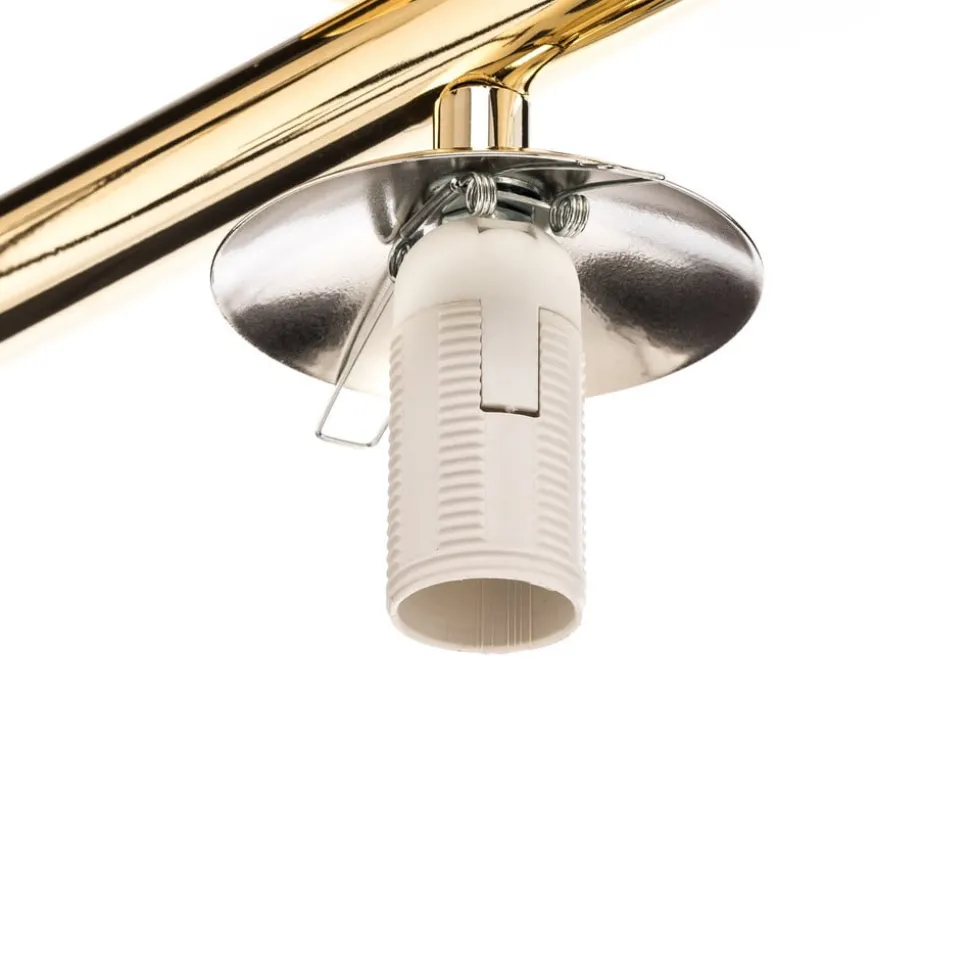 Loftlampe Linea, guld, 1 lyskilde