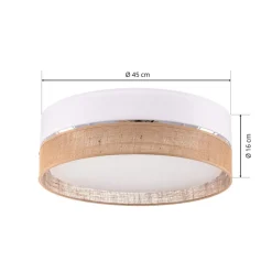 Loftlampe Linobianco, Ø 45 cm