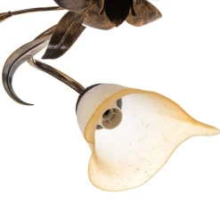 Loftlampe Lucrezia med 3 lyskilder, bronze