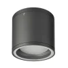Loftlampe Mob Round, aluminium, mørkegrå, GX53, IP54