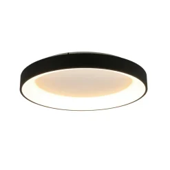 Loftlampe Niseko II CCT fjernbetjening, Ø 65 cm, sort