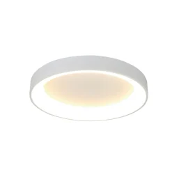 Loftlampe Niseko II, CCT, fjernbetjening, Ø 38 cm, hvid