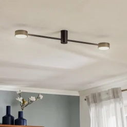 Loftlampe Orbit II, sort, 2 lyskilder