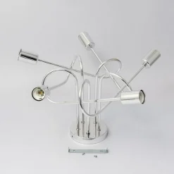 Loftlampe Oxford, krom, 5 lyskilder, Ø 47 cm, metal