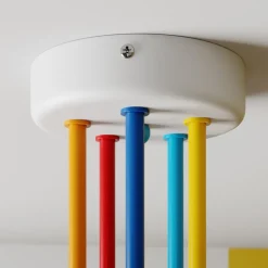 Loftlampe Oxford med 5 lyskilder, farvet