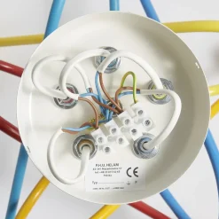 Loftlampe Oxford med 5 lyskilder, farvet