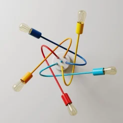 Loftlampe Oxford med 5 lyskilder, farvet