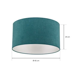 Loftlampe Pastell Roller Ø 45 cm turkis