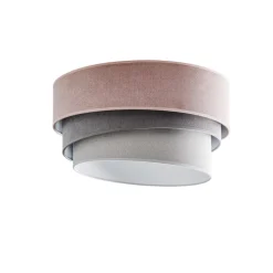 Loftlampe Pastell Trio Ø 45 cm pink/grå/lysegrå