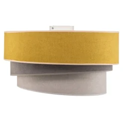 Loftlampe Pastell Trio Ø 45 cm sennepsfarvet/grå/lysegrå