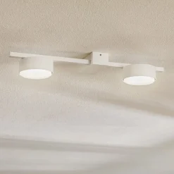 Loftlampe Pills II, hvid, 2 lyskilder