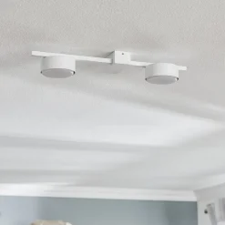 Loftlampe Pills II, hvid, 2 lyskilder