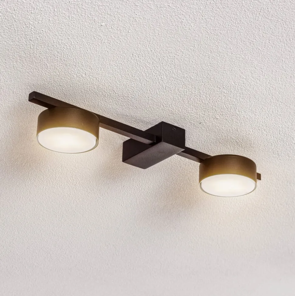 Loftlampe Pills II, sort, 2 lyskilder