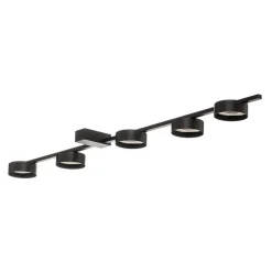 Loftlampe Pills V, sort, 5 lyskilder