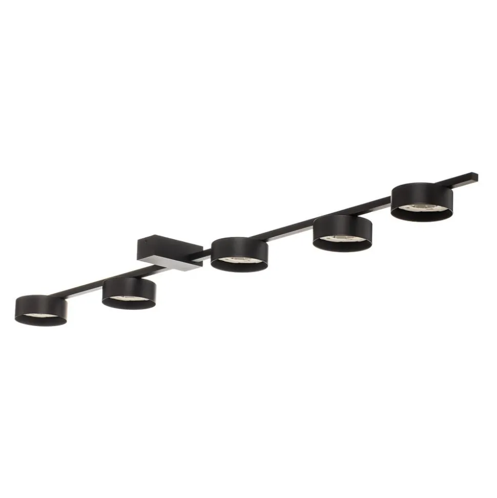 Loftlampe Pills V, sort, 5 lyskilder