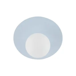 Loftlampe Pixie, lyseblå, glas, Ø 25 cm, kugle, G9