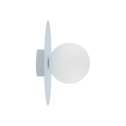 Loftlampe Pixie, lyseblå, glas, Ø 25 cm, kugle, G9