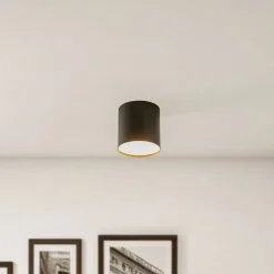 Loftlampe Point Plexi M, sort/opal