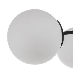 Loftlampe Pregos 6 i sort, 6 lyskilder