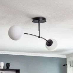 Loftlampe Pregos 2, 2 lyskilder, sort
