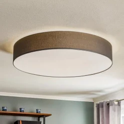 Loftlampe Rondo, grå Ø 80 cm