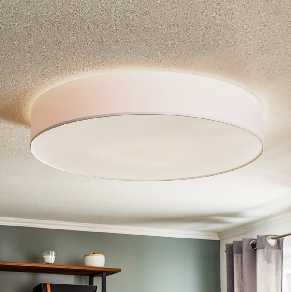 Loftlampe Rondo, hvid Ø 80 cm