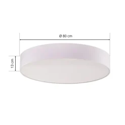 Loftlampe Rondo, hvid Ø 80 cm