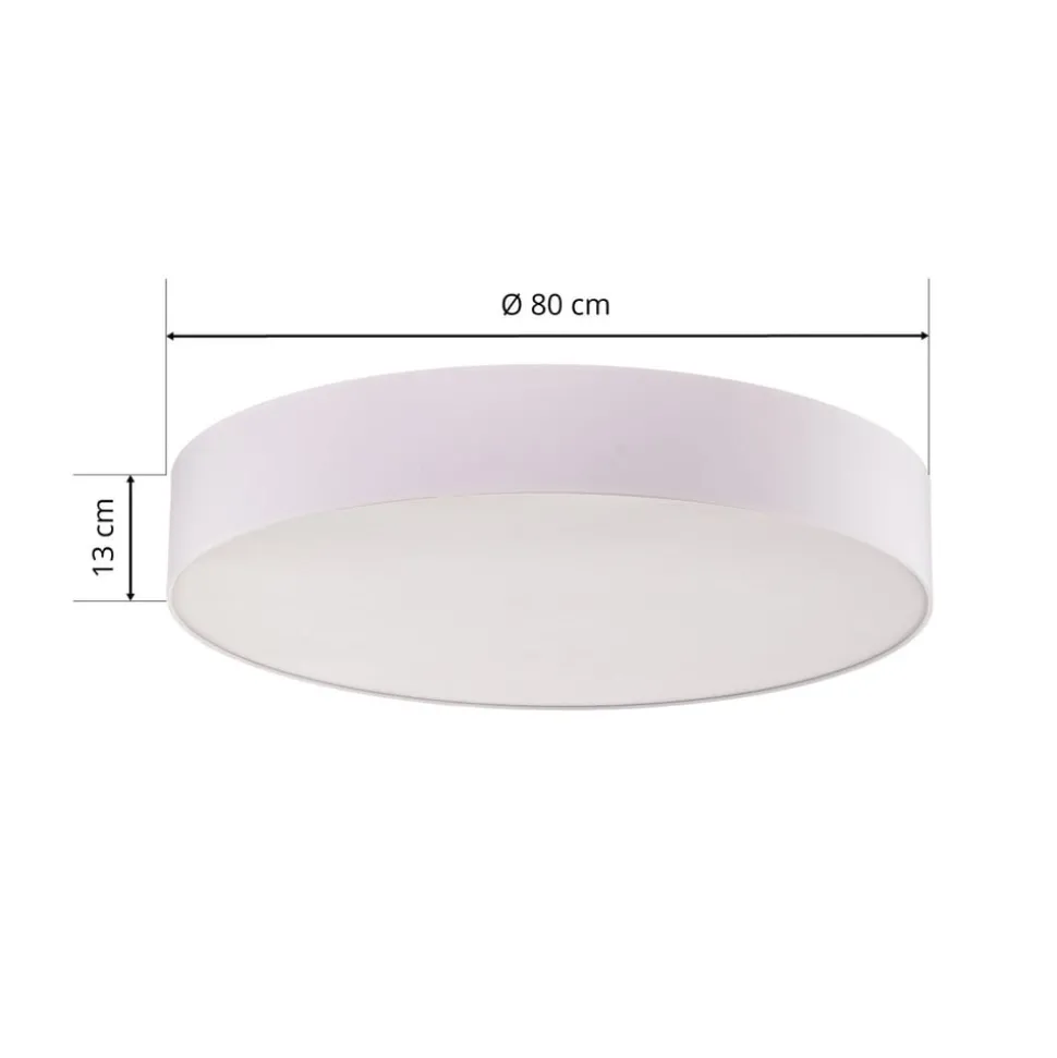 Loftlampe Rondo, hvid Ø 80 cm