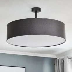 Loftlampe Rondo med afstand, grå Ø 60 cm