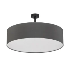 Loftlampe Rondo med afstand, grå Ø 60 cm