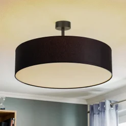 Loftlampe Rondo med afstand, mørkegrå Ø 60 cm