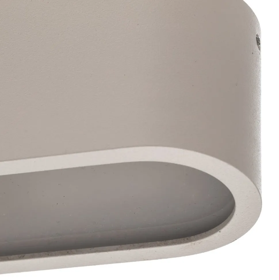 Loftlampe Soft, 95 x 6 cm, hvid, aluminium, G13