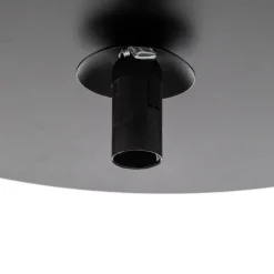 Loftlampe Solar, sort/opal, 1 lyskilde