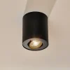 Loftlampe sæt, drejelig, sort