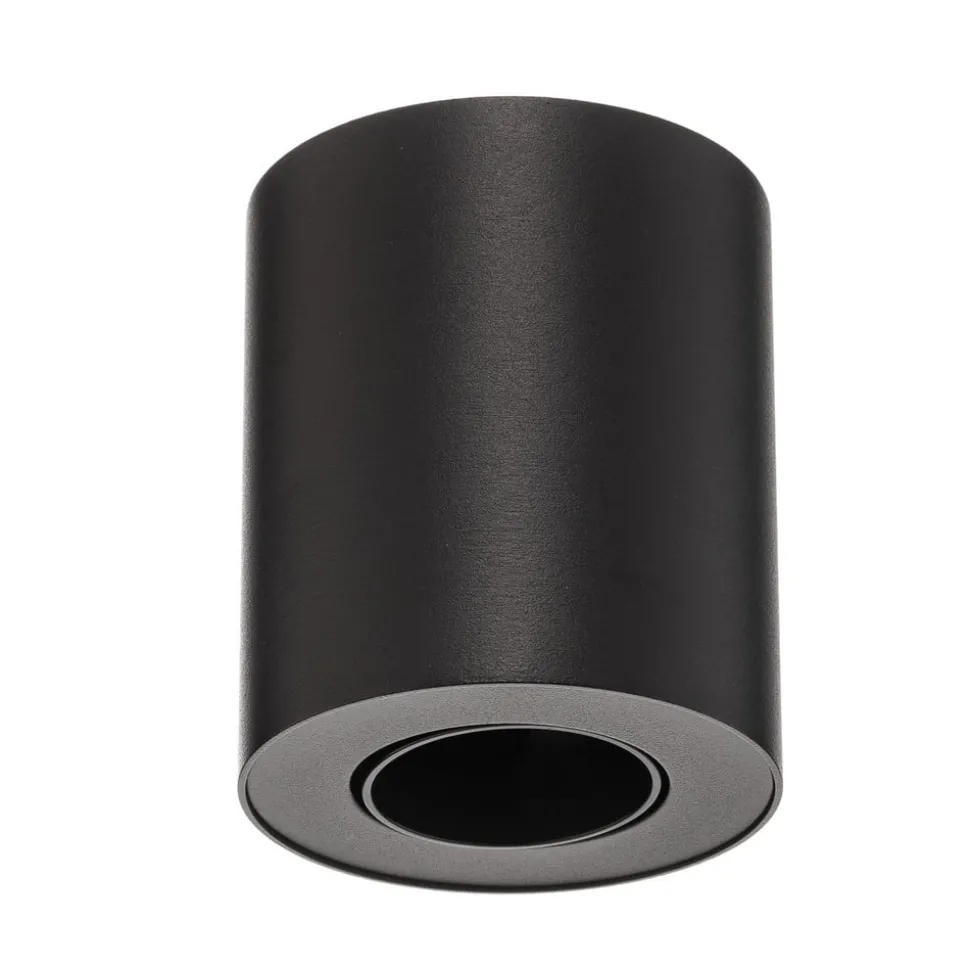 Loftlampe sæt, drejelig, sort
