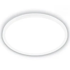 Loftlampe Tava A, Ø 42 cm, plast, hvid