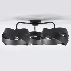 Loftlampe Tornado sort 3 lyskilder