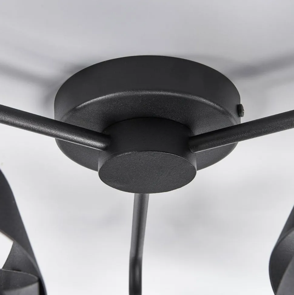 Loftlampe Tornado sort 3 lyskilder