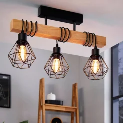 Loftlampe Townshend 5 med 3 gitterskærme