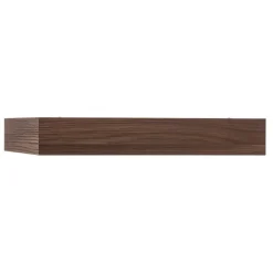 Loftlampe Tromsö, valnød, 50 x 50 cm, træ/glas